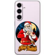 Прозрачный чехол BoxFace Samsung Galaxy S24 Cool Santa