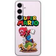 Прозрачный чехол BoxFace Samsung Galaxy S24 Super Mario