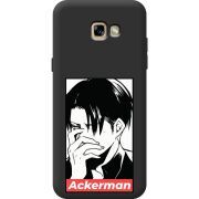 Черный чехол Uprint Samsung A720 Galaxy A7 2017 Attack On Titan - Ackerman