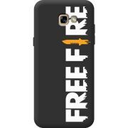 Черный чехол Uprint Samsung A720 Galaxy A7 2017 Free Fire White Logo