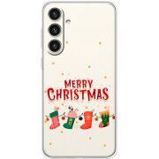 Прозрачный чехол BoxFace Samsung Galaxy S24 Plus Merry Christmas