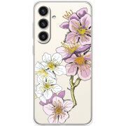 Прозрачный чехол BoxFace Samsung Galaxy S24 Plus Cherry Blossom