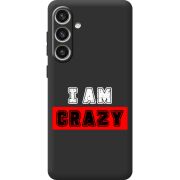 Черный чехол BoxFace Samsung Galaxy S24 Plus I'm Crazy