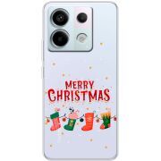 Прозрачный чехол BoxFace Xiaomi Redmi Note 13 5G Merry Christmas