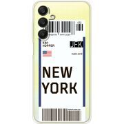 Прозрачный чехол BoxFace Samsung Galaxy A25 (A256) Ticket New York
