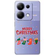 Прозрачный чехол BoxFace Xiaomi Redmi Note 13 Pro 4G Merry Christmas