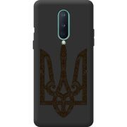 Черный чехол BoxFace OnePlus 8 Ukrainian Trident