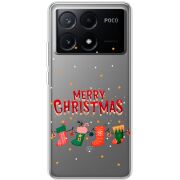 Прозрачный чехол BoxFace Xiaomi Poco X6 Pro 5G Merry Christmas