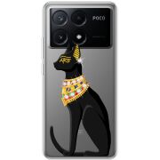 Чехол со стразами Xiaomi Poco X6 Pro 5G Egipet Cat