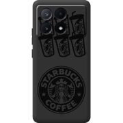 Черный чехол BoxFace Poco X6 Pro 5G Black Coffee