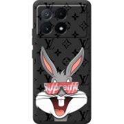 Черный чехол BoxFace Poco X6 Pro 5G looney bunny