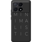 Черный чехол BoxFace Poco X6 Pro 5G Minimalistic