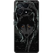 Черный чехол BoxFace Poco X6 Pro 5G Wolf