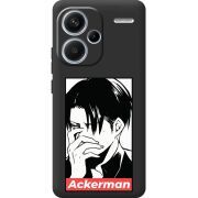 Черный чехол BoxFace Xiaomi Redmi Note 13 Pro Plus 5G Attack On Titan - Ackerman