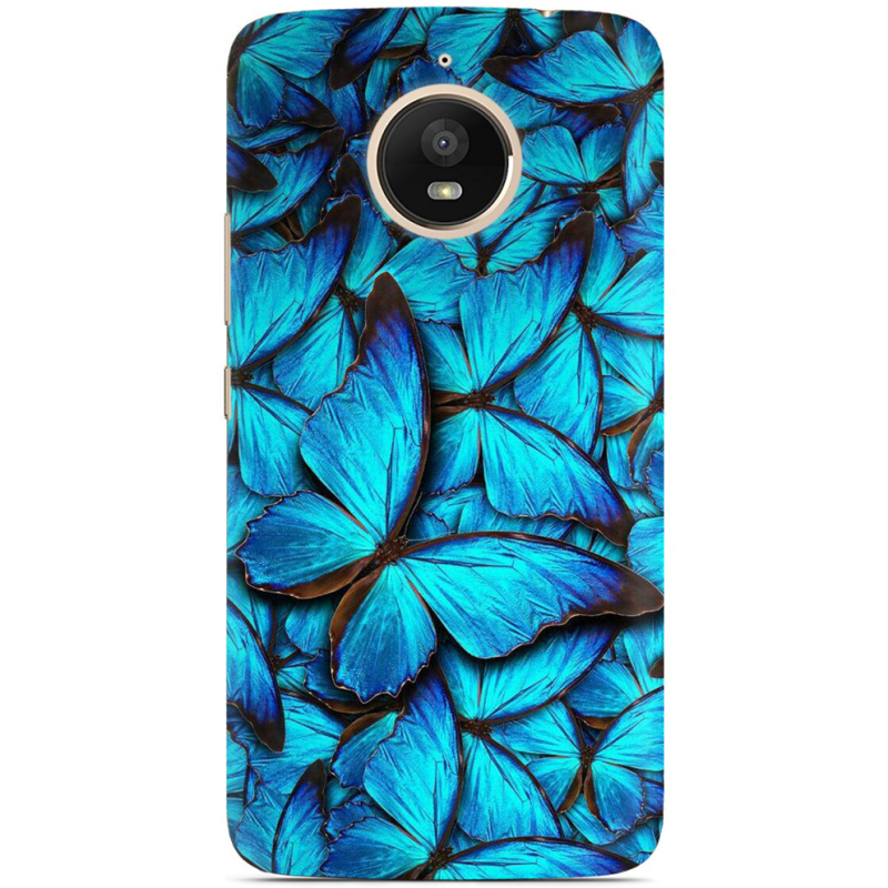 Чехол Uprint Motorola Moto E Plus XT1771 лазурные бабочки