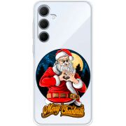 Прозрачный чехол BoxFace Samsung Galaxy A35 5G (A356) Cool Santa