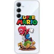 Прозрачный чехол BoxFace Samsung Galaxy A35 5G (A356) Super Mario