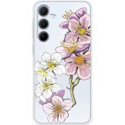 Прозрачный чехол BoxFace Samsung Galaxy A35 5G (A356) Cherry Blossom
