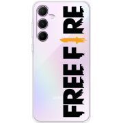 Прозрачный чехол BoxFace Samsung Galaxy A55 5G (A556) Free Fire Black Logo