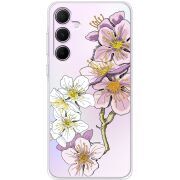 Прозрачный чехол BoxFace Samsung Galaxy A55 5G (A556) Cherry Blossom