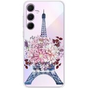 Чехол со стразами Samsung Galaxy A55 5G (A556) Eiffel Tower