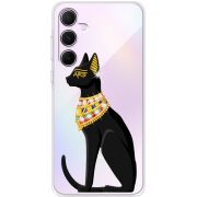 Чехол со стразами Samsung Galaxy A55 5G (A556) Egipet Cat