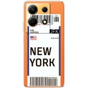 Прозрачный чехол BoxFace Infinix Note 30 4G Ticket New York