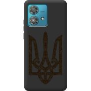 Черный чехол BoxFace Motorola Edge 40 Neo Ukrainian Trident