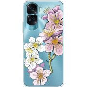 Прозрачный чехол BoxFace Huawei Honor 90 Lite Cherry Blossom