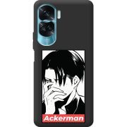 Черный чехол BoxFace Huawei Honor 90 Lite Attack On Titan - Ackerman