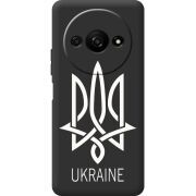 Черный чехол BoxFace Xiaomi Redmi A3 Тризуб монограмма ukraine