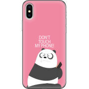 Чехол Uprint Apple iPhone X Dont Touch My Phone Panda