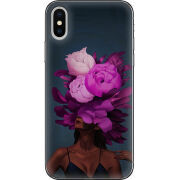 Чехол Uprint Apple iPhone X Exquisite Purple Flowers