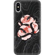 Чехол Uprint Apple iPhone X Snake Rose