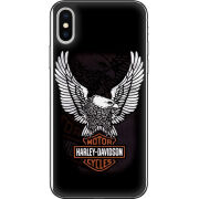 Чехол Uprint Apple iPhone X Harley Davidson and eagle