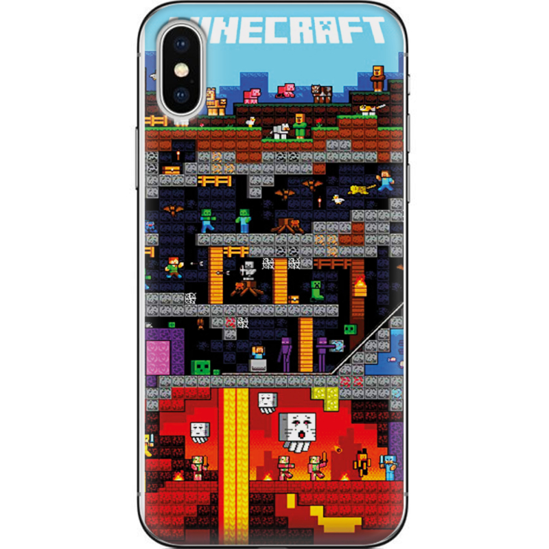 Чехол Uprint Apple iPhone X Minecraft Lode Runner