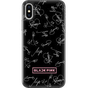 Чехол Uprint Apple iPhone X Blackpink автограф