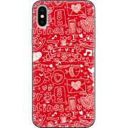 Чехол Uprint Apple iPhone X Happy Valentines