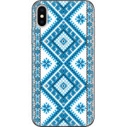 Чехол Uprint Apple iPhone X Блакитний Орнамент