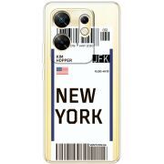 Прозрачный чехол BoxFace Infinix Zero 30 4G Ticket New York