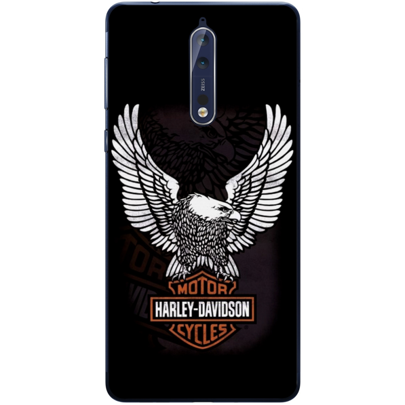 Чехол Uprint Nokia 8 Harley Davidson and eagle