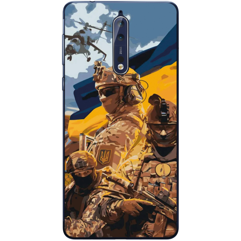 Чехол Uprint Nokia 8 Воїни ЗСУ