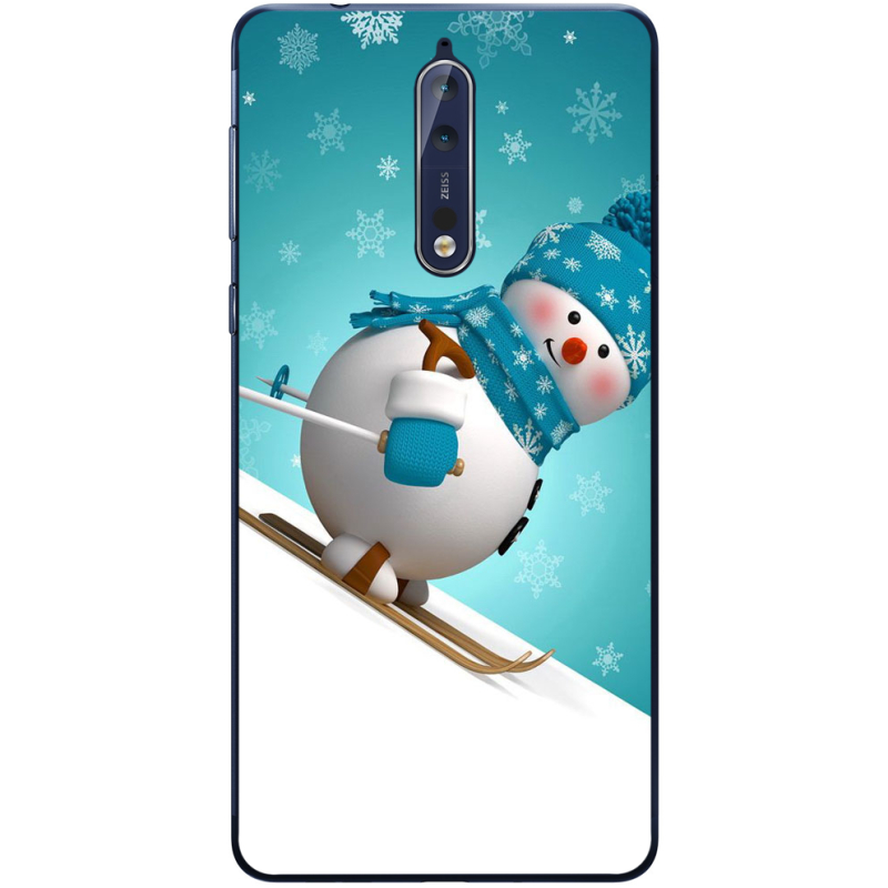 Чехол Uprint Nokia 8 Skier Snowman