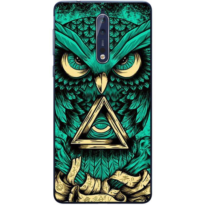 Чехол Uprint Nokia 8 Masonic Owl