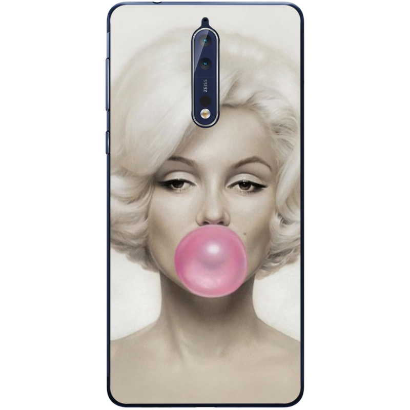 Чехол Uprint Nokia 8 Marilyn Monroe Bubble Gum
