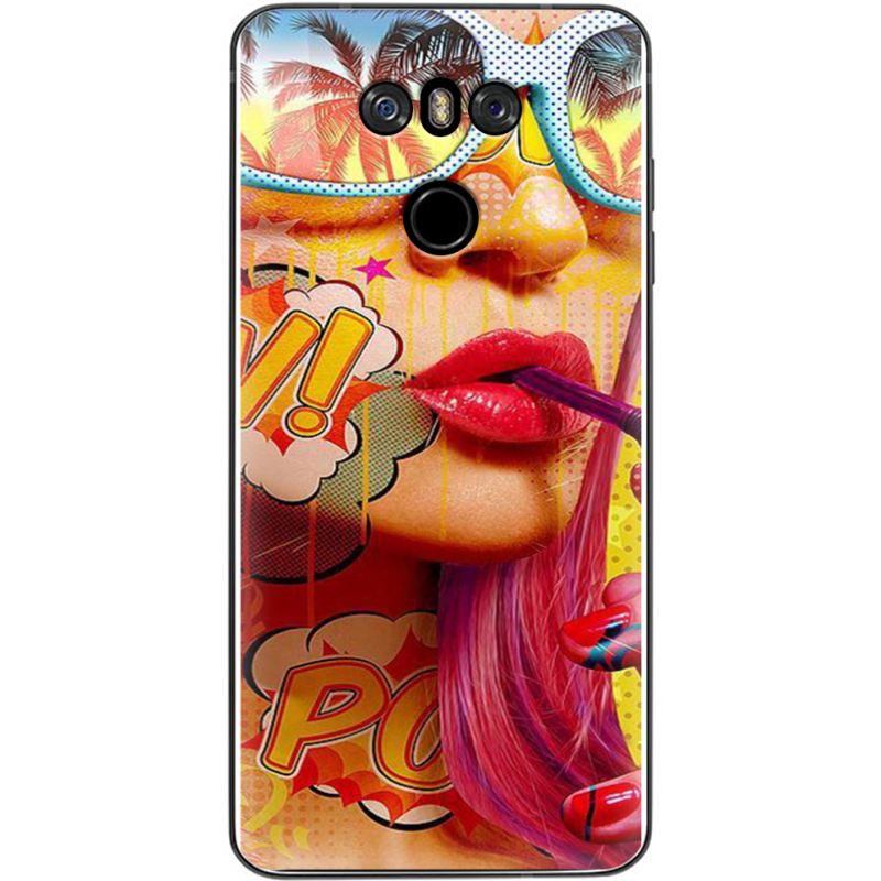 Чехол Uprint LG G6 LGH870DS Yellow Girl Pop Art