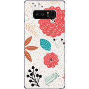 Чехол Uprint Samsung N950F Galaxy Note 8 Line Flowers
