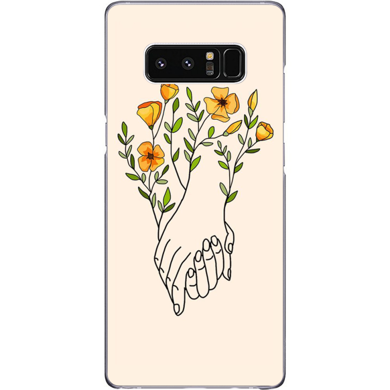 Чехол Uprint Samsung N950F Galaxy Note 8 Flower Hands