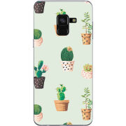 Чехол Uprint Samsung A530 Galaxy A8 2018 L-green Cacti