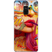 Чехол Uprint Samsung A530 Galaxy A8 2018 Yellow Girl Pop Art